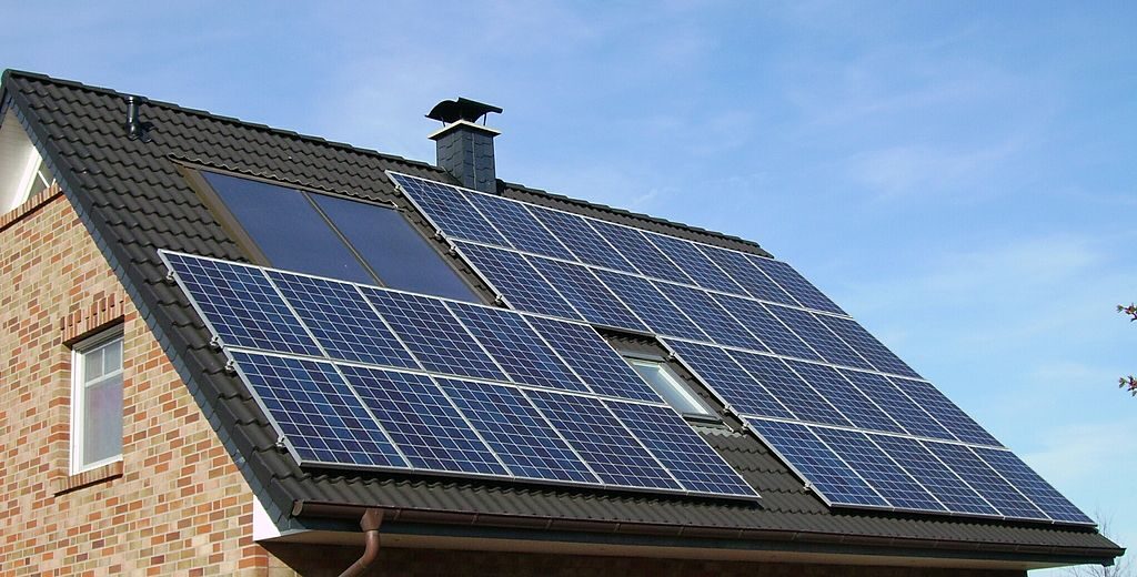 Solaranlage auf Hausdach